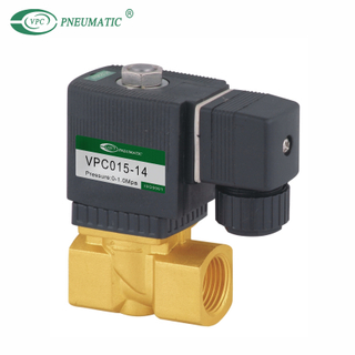 Válvula solenoide de diafragma de acción directa escalonada serie VPC