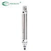 Minicilindro de acero inoxidable serie DSNU, tipo de doble efecto