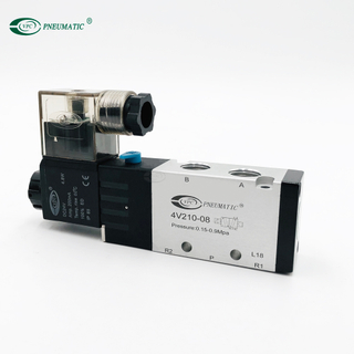 Válvula solenoide de control único de 5 puertos y 2 posiciones serie 4V